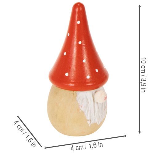 Mini Gnóm Figura Légyölő Galóca Asztaldísz 10cm 6db | Floristik24.hu