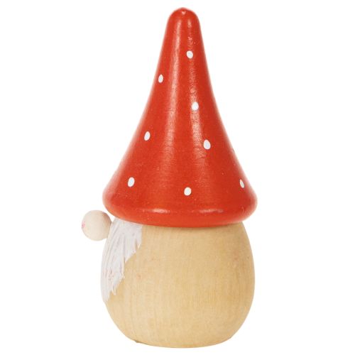 Mini Gnóm Figura Légyölő Galóca Asztaldísz 10cm 6db | Floristik24.hu