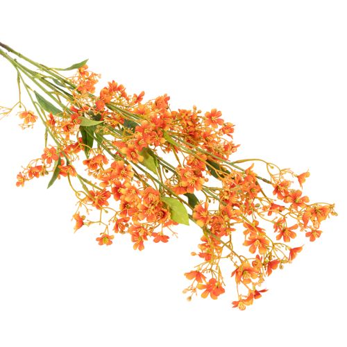Művirág orchidea ág narancssárga filigrán szobadekoráció 110cm 3db | Floristik24.hu