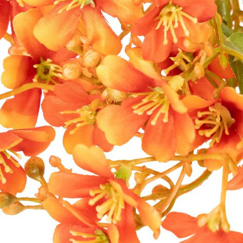 Művirág orchidea ág narancssárga filigrán szobadekoráció 110cm 3db | Floristik24.hu