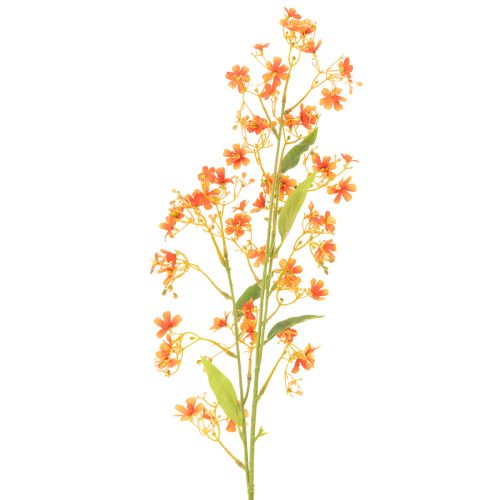 Művirág orchidea ág narancssárga filigrán szobadekoráció 110cm 3db | Floristik24.hu