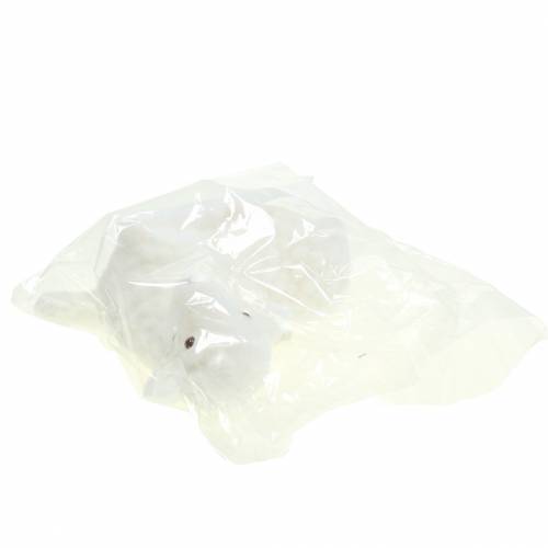 Floristik24 Húsvéti dekoráció bárány fekvő bolyhos fehér H15cm