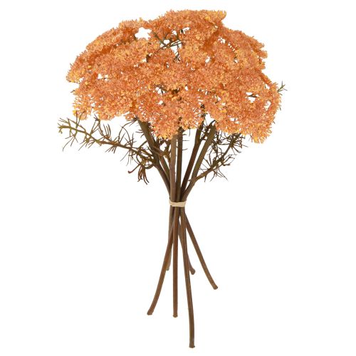 Cickafark művirág Achillea műnarancs 30cm 6 db
