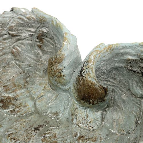 Floristik24 Tál szív alakú szürke 20cm x 18cm H7,5cm 1db