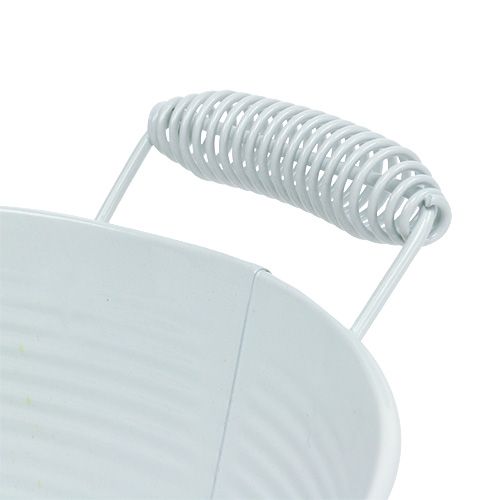 Floristik24 Tál fehér kerek Ø22cm H9,5cm