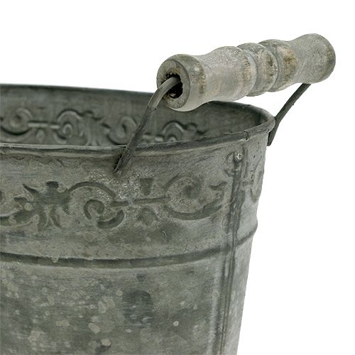 Floristik24 Cink ovális tál 25cm x 13,5cm H10,5cm