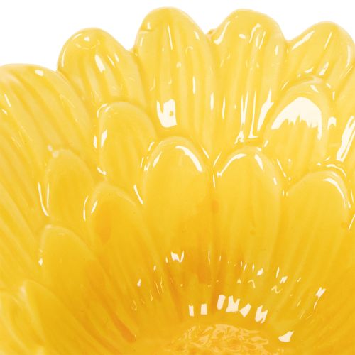 tételeket Dekoratív kerámia virágtál lakberendezéshez és ajándékötletekhez, 13 cm, 2 darab