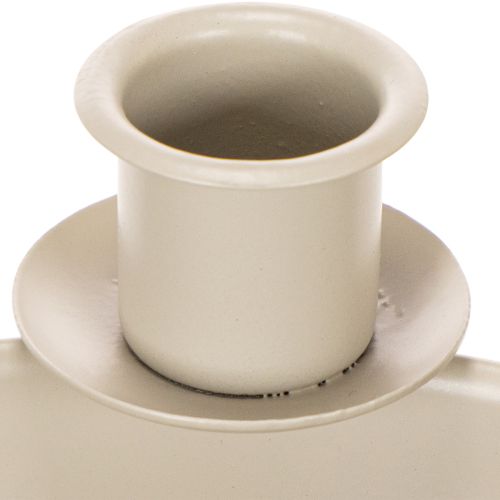 Mécsestartó 4 db-os foglalattal, modern adventi koszorú, bézs, 15 cm | Floristik24.hu