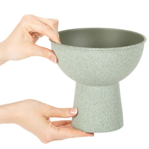 Modern kerek virágcserép magas talpon, 18 cm | Floristik24.hu