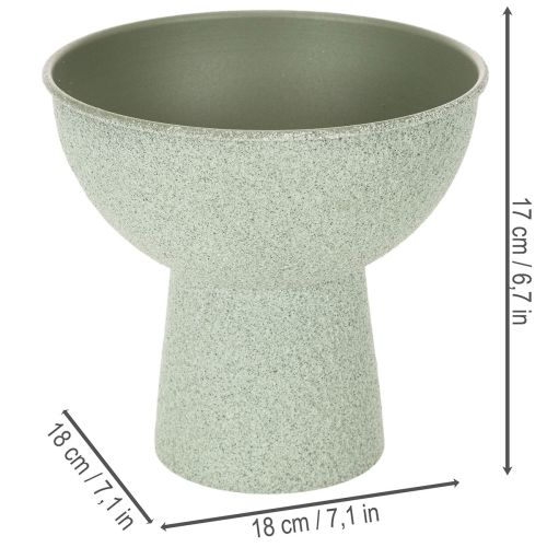 Modern kerek virágcserép magas talpon, 18 cm | Floristik24.hu