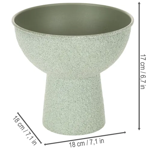 Modern kerek virágcserép magas talpon, 18 cm | Floristik24.hu