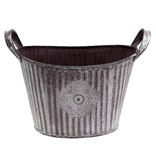 Floristik24 Tál ovális 22cm x 16cm H15cm lila