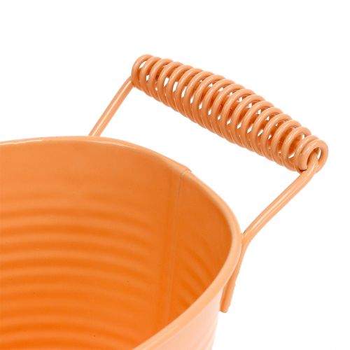 Floristik24 Tál ovális pasztell narancssárga 20cm x 12cm H9cm