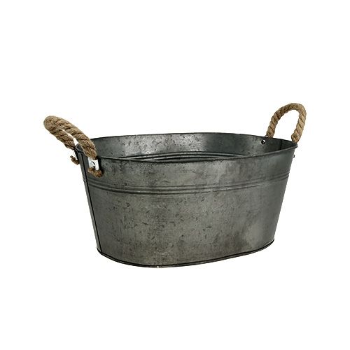 Floristik24 Tál antik ovális 28 x 17cm H12cm 2db