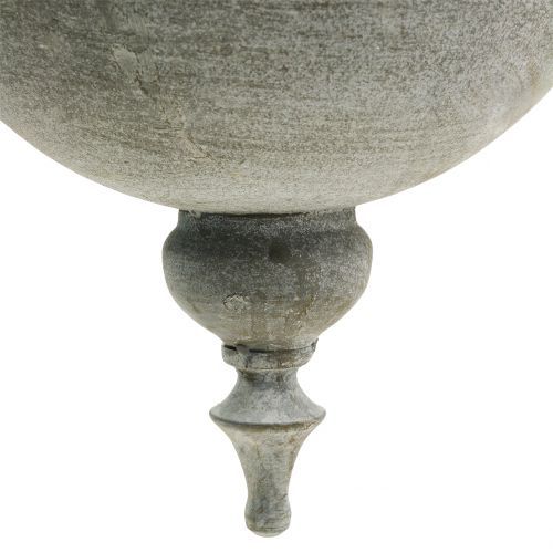 Floristik24 Ültetőtál akasztható szürke Ø26cm H23cm