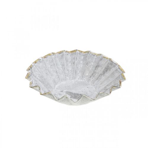 Floristik24 Dekoratív sütőforma fémből, fém dekoráció ültetéshez, tortaformák arany peremmel Ø13cm H3,5cm