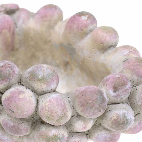 Floristik24 Dekoratív tál szőlő szürke lila krém 19×14cm H9,5cm