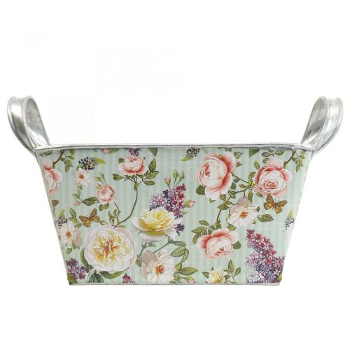 Floristik24 Jardiniere rózsaültető fém dekoráció 20×12,5×10cm