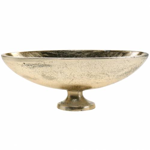 Floristik24 Tál ovális lábbal Arany 20,5×8cm