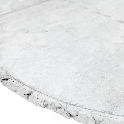 Floristik24 Deco fa korong vintage asztaldísz fehér rétegelt lemez Ø25cm