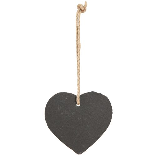 tételeket Palatábla kis szív akasztáshoz fekete 7,5cm 6db