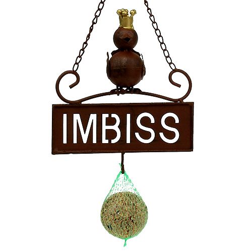 Floristik24 "Snack" tábla akasztható barna 20cm L31cm