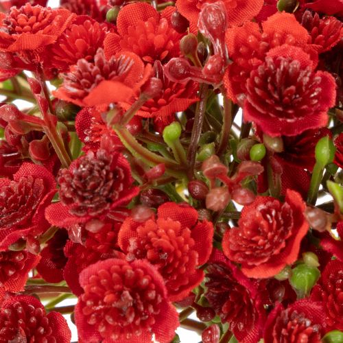 Műlégy, piros, virágdísz csokor, 30 cm, 10 darab | Floristik24.hu