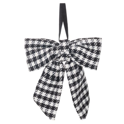 Textil masni brosssal és akasztóval, kockás, 24 cm, 2 darab | Floristik24.hu