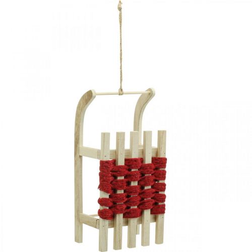 tételeket Dekoratív fa karácsonyi szán 30×14,5×9,5 cm