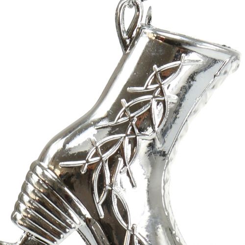 Floristik24 Korcsolya ezüst 10cm 16 db