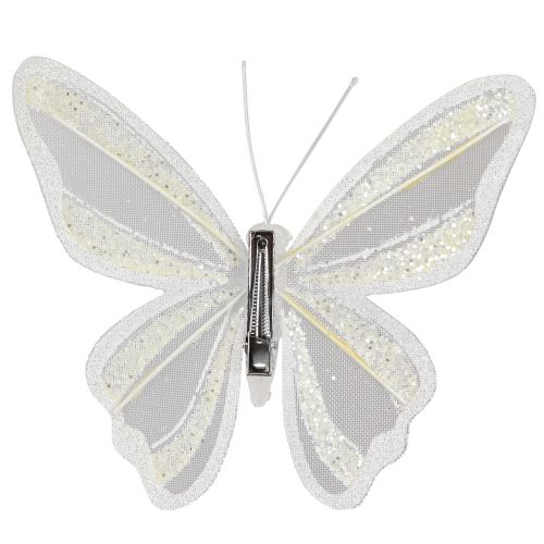 tételeket Pillangó dekoráció toll pillangó kinézet 15x13cm 2 db