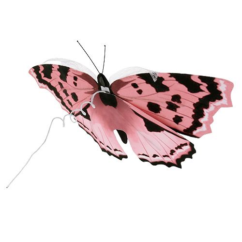 tételeket Pillangó rózsaszín 20cm dróton 2db