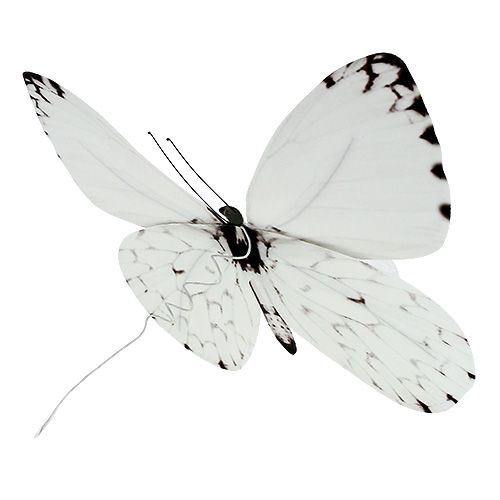 tételeket Pillangó fehér 20cm huzalon 2db