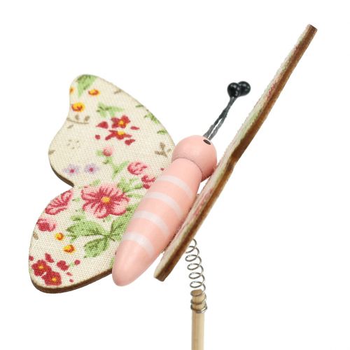 Floristik24 Pillangó fapálcán 5,5cm - 7cm 18 db