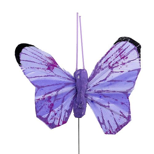 tételeket Pillangó 5 cm rózsaszín-lila szamár. 24 db