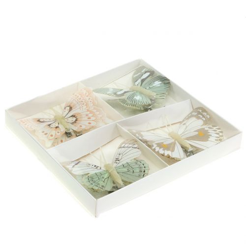 Floristik24 Pillangó klipszre 8cm 8db