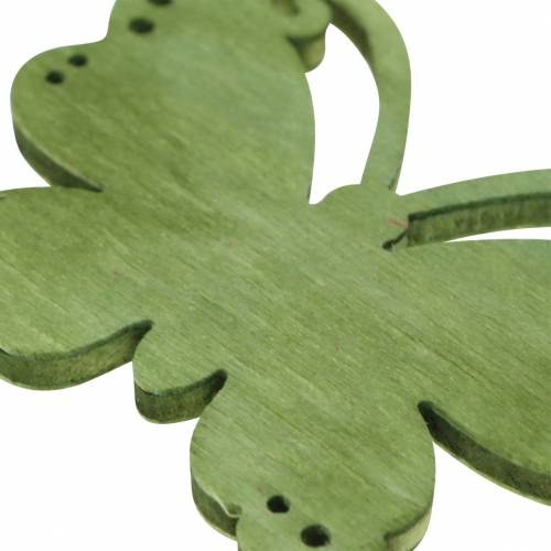 Floristik24 Szórvány dekoráció pillangó fa narancs, sárga, zöld 4cm 72 db