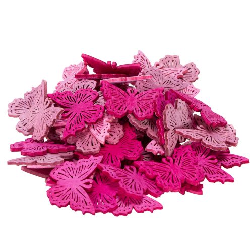 tételeket Dekoratív pillangós szóróelemek tavaszi asztal- és táldíszekhez, 4 cm, 72 darab