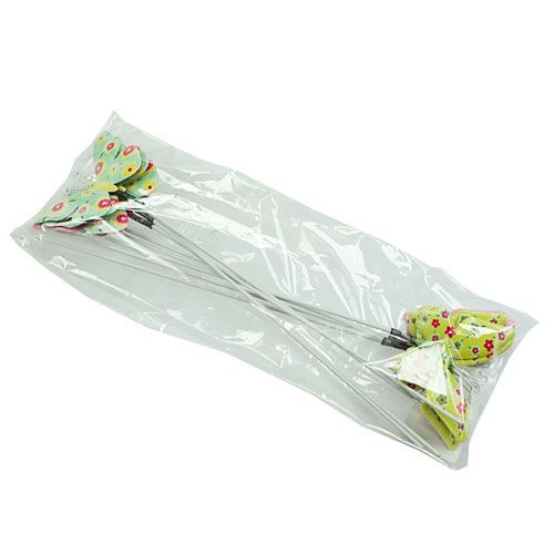 Floristik24 Pillangók drótbádoggal színes 6cmx5cm L24cm