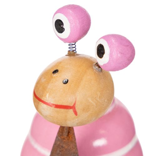 tételeket Csiga figura vidám dizájnnal, bájos tavaszi dekorációval, 9 cm, 4 darabos