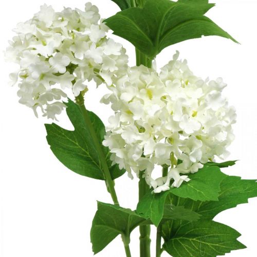tételeket Hógolyó ág mesterséges növény Selyemvirág Fehér Ø6,5cm L78cm