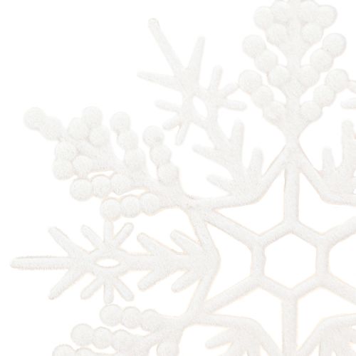 tételeket Hópehely dekoráció téli dekorációhoz fehér 30cm 3 darab