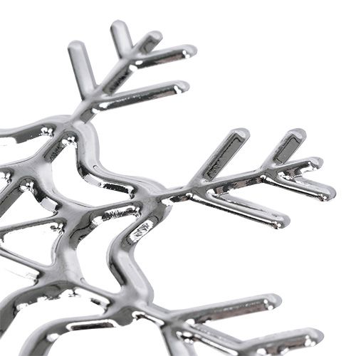 Floristik24 Hópehely ezüst 10cm 3db