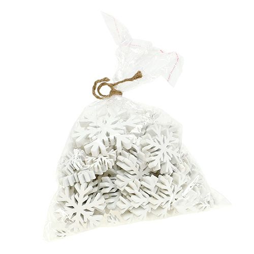Floristik24 Hópelyhek fehér keverék 3cm - 7cm 48 db