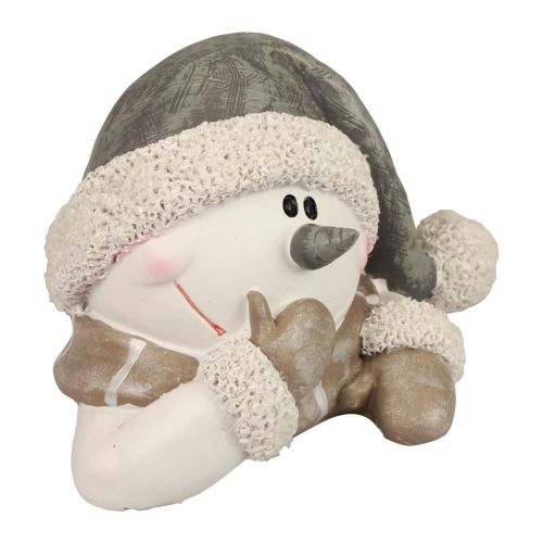 tételeket Hóember dekoráció Karácsonyi téli dekoráció 18,5×13,5×11 cm