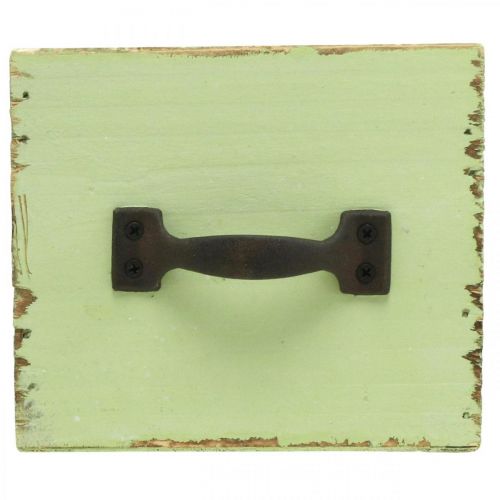 tételeket Ültetőfiók világoszöld shabby chic 12,5×12,5×10 cm