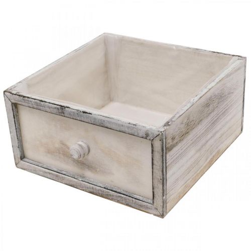 tételeket Ültető fafiókos antik megjelenésű krém 24/20/16/12cm 4 db-os készlet