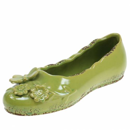 Floristik24 Planter női cipő kerámia zöld 24cm