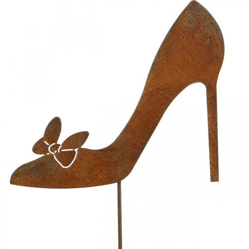 Mesecipő, díszdugós patina, kerti dekoráció, fém dugó H29cm