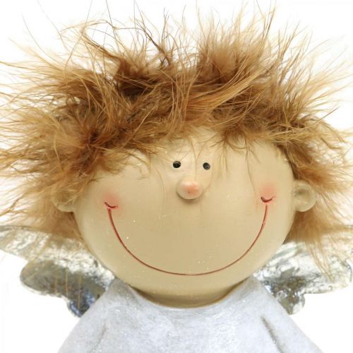 Floristik24 Őrangyal, adventi dekoráció, karácsonyi angyal, angyal vicces H16cm